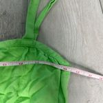 Loft  masleeveless ruffle girly bright green i dress summer fall linen medium Photo 5