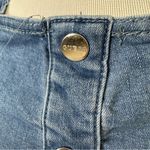 Guess  Y2K Stretch Denim Off Shoulder Button Front Dress Size L Photo 5