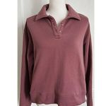 PINK - Victoria's Secret VS Pink • Burgundy Blush Rose Polo Sweatshirt Photo 0