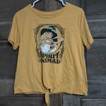 Disney -Jasmine/ Rajah- Aladdin- Spirit Animal Graphic TeeCrop  Size‎ Large NWTS Photo 0