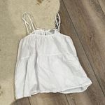 Everlane White Babydoll Tank Top Photo 0