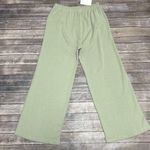 Olga Joan Green High Rise Wide Leg Elastic Waist Hemp Blend Lounge Sweatpants 12 Photo 3
