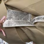 ZARA New  Beige Cream Oversized Faux Leather Boxy One Button Blazer Photo 12