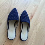 Cole Haan  Women's Piper Pointed Mules In Marine Blue Suede size 9.5 Photo 2