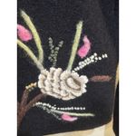 Susan Bristol Women Embroidered Cardigan Sweater Size Medium 100% Wool 90's Y2K Photo 4