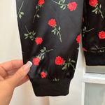 Motel Rocks  Rose Floral Black Bomber Jacket Pinup Retro Rockabilly Size Small S Photo 6