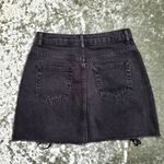 Topshop Black Denim Side Lace Skirt Photo 7