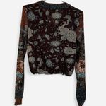 None Vintage Mixed Media Boho Gypsy Steampunk Floral Cut & Sew Blouse â Medium ððŠķ Photo 2