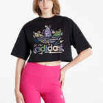 Adidas NWT Black Love Unites Graphic Crop Tee Photo 0