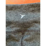 Old Navy Active High Waisted Full Length Leggings Black & Grey Stripe Medium Photo 6