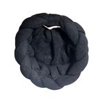 Vintage Italian Betmar Black Braided Turban Hat Cover Up Women One Size Black Photo 9