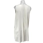 ZARA White Blue Sleeveless Texture Cami Camisole Tank Mini Shift Dress Size L Photo 1