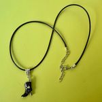 Cowboy Boot Necklace Black Photo 0