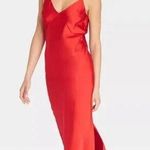 A New Day  Midi Slip Dress Red Photo 0