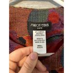 Sharon Endick Size S Multi Color Tapestry Jacket‎ Three Button Closure Artsy Red Photo 1