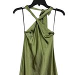 Petal and Pup  NWOT Olive Green Satin Grasie Midi Dress 0 Photo 4
