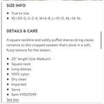 ASTR NWT Super Soft Ivory White Crop Sweater Photo 1