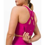 Lululemon  Stash It Sports Bra Medium Support B/C cups Size 10 pinkish purple Photo 2