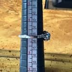 Genuine Blue Apatite Sterling Silver Turtle Ring Size 7 Photo 6