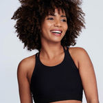 Lululemon  Energy Bra in black, featuring a strappy, lace-up back design 4 Photo 0