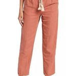 Veronica Beard NWT Karter Paperbag Linen Blend Casual Crop Pants Size 14 Photo 0