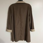 Jacqueline Ferrar Women’s Vintage  Two Tone Tan Brown Long‎ Jacket Size Medium Photo 8