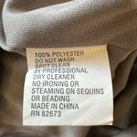 Social Occasions by Mon Cheri Lace Embroidered Bell Sleeve Column Cocktail Dress Gray Size 10 Photo 12