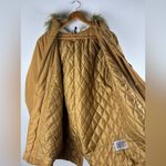 Divided H&M Small Faux Fur Shearling lined Hooded Parka Coat Light Brown Photo 10