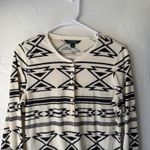 Ralph Lauren Lauren NWOT Western Aztec Long Sleeve Thermal Henley Top M Photo 1