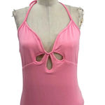 White Fox Boutique  The Long Run Mini Dress Pink Halter‎ Bodycon Size XL Photo 4