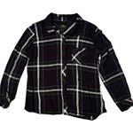 Rails  Hunter Plaid Flannel Button-Down Shirt Midnight Forest Green Blue Sz M Photo 0