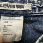Levi's  Blue Denim Acid Wash Button Down Shirt 80s 90s Small Grunge Photo 5