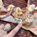 Felina RETRO  PEACH YELLOW EMBROIDERED FLOWER UNDERWIRE BRA Photo 2