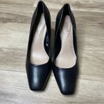 Alfani  Women's Black Leather Squared Point Toe Step ‘N Flex Jeules Pumps sz 8.5 Photo 2