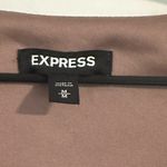 EXPRESS  Brown and Gold Women's hi low Dress animal print lined shorter front Photo 2