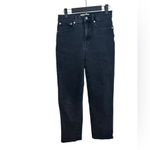 Madewell  Black Classic Straight Jeans in Lunar Wash Photo 2