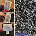 Jason Wu BLACK & CREAM TWEED FRINGE HEM A-LINE MIDI SKIRT (10) Photo 9