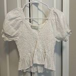 The Pants Store  White Cropped Blouse Photo 0