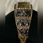 Vintage Elegant Gold and Black/Blue Women's Quartz Bracelet Watch Photo 7