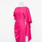 Black Halo  Eve – Iconic Pink Ruffle-Sleeve Sheath Dress Photo 15
