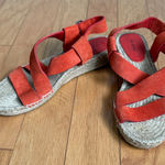 Via Spiga Espadrille Sandals Suede Ankle Strap Photo 0