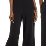 Leith Woman’s  Knot Front V back  Black Jumpsuit Size Medium Photo 0