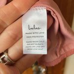 Lulu's Silky Peplum Tank Top Pink Size M Photo 3