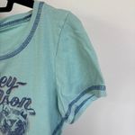 Y2K Harley Davidson Logo Graphic Tee Motorcycles Blue Biker Moto T Photo 4