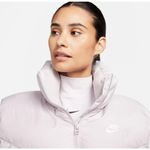 Nike NWT Women's Small Gray/Lavender Therma-Fit Loose Long Wind Puffer Vest Photo 2