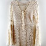 Jen's Pirate Booty Jen’s Pirate Booty Chaouen Lace Crochet Boho Maxi Dress Ivory XS Photo 7