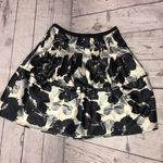The Limited  black and beige floral knee length a line skirt Photo 0