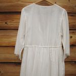 ATM ANTHONY THOMAS MELILLO Off White Crinkle Cotton Dress White Photo 6