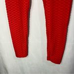 New Mix  Candy Red Scrunch Leggings Size S/M‎ Photo 2