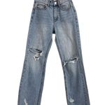 BDG Blue Denim Flare Distressed Crop Cowboy Jeans Size Women's 24 Photo 0